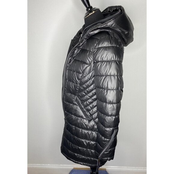 French Connection Womens SMALL Black Dickey Insert Softshell Puffer‎ Jacket Coat - Picture 5 of 9